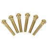 Pure Copper & Brass String Pegs for Folk Wooden Guitar Bridge