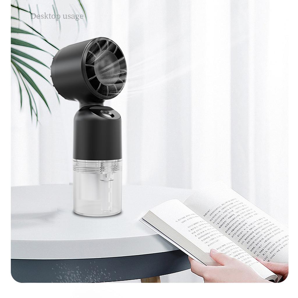 F9 Portable Handheld Misting Fan USB Rechargeable Battery Operated Spray Water Mist Fan Small Personal Cooling Fans For Outdoor Travel Makeup Home Off