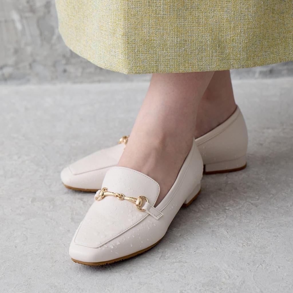 Himiko Water-Resistant Rainbit Loafers/644105 Ivory 250