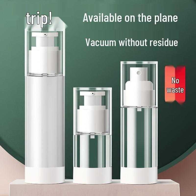 Travel-Size Press-Dispense Bottle for Cosmetics and Skincare Products