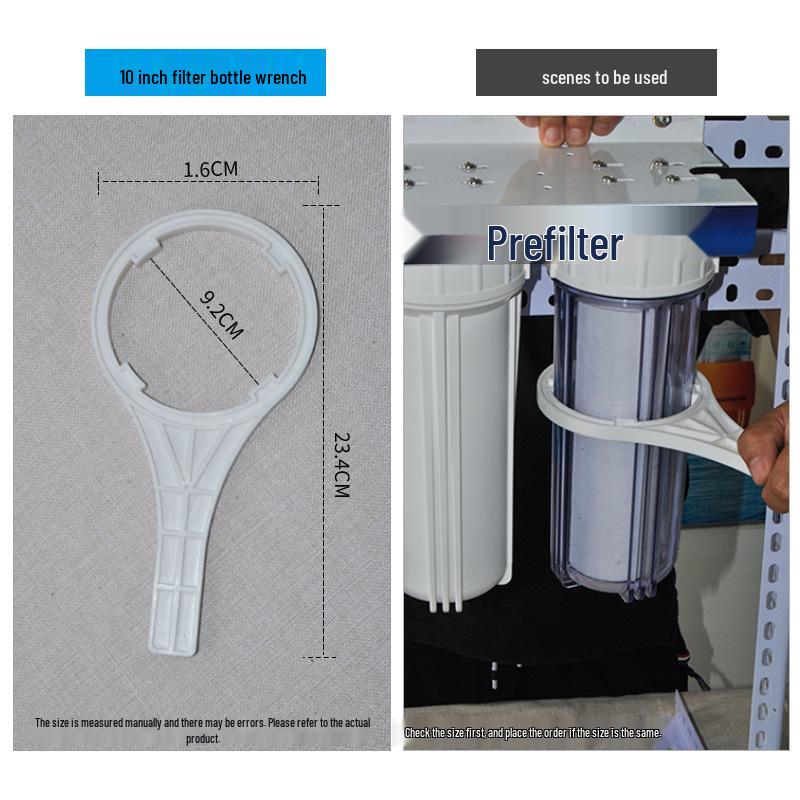 Universeller Wasserfilter-Schlüssel und Vorfilter-Membrandichtungsgehäuse für 10-Zoll- und 20-Zoll-Big-Blue-Flaschen