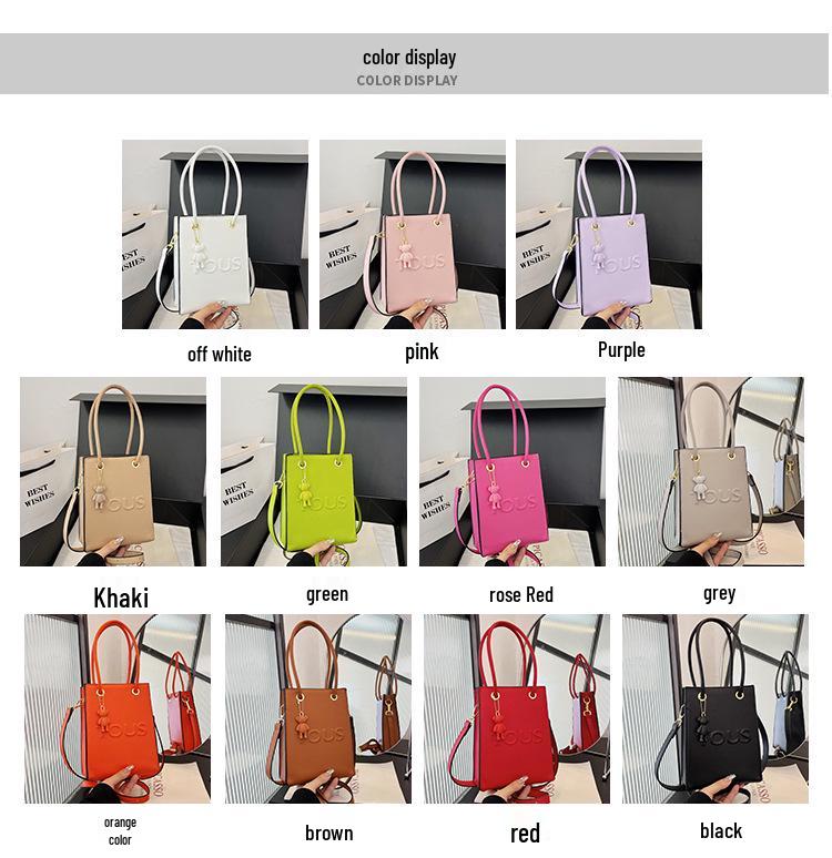 2025 Herbst/Winter Damenmode Umhänge- und Schultertasche - Schlichtes, vielseitiges, kleines handgehaltenes quadratisches Design