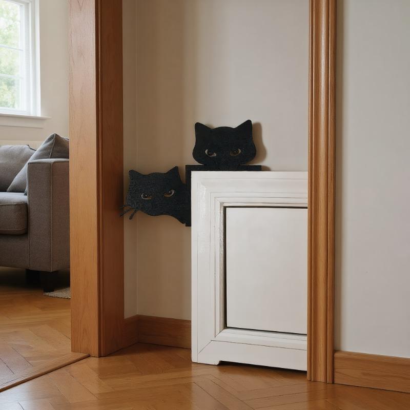 Cat Metal Door Corner Decoration Door Lintel Cartoon Anime Decoration Door Lintel