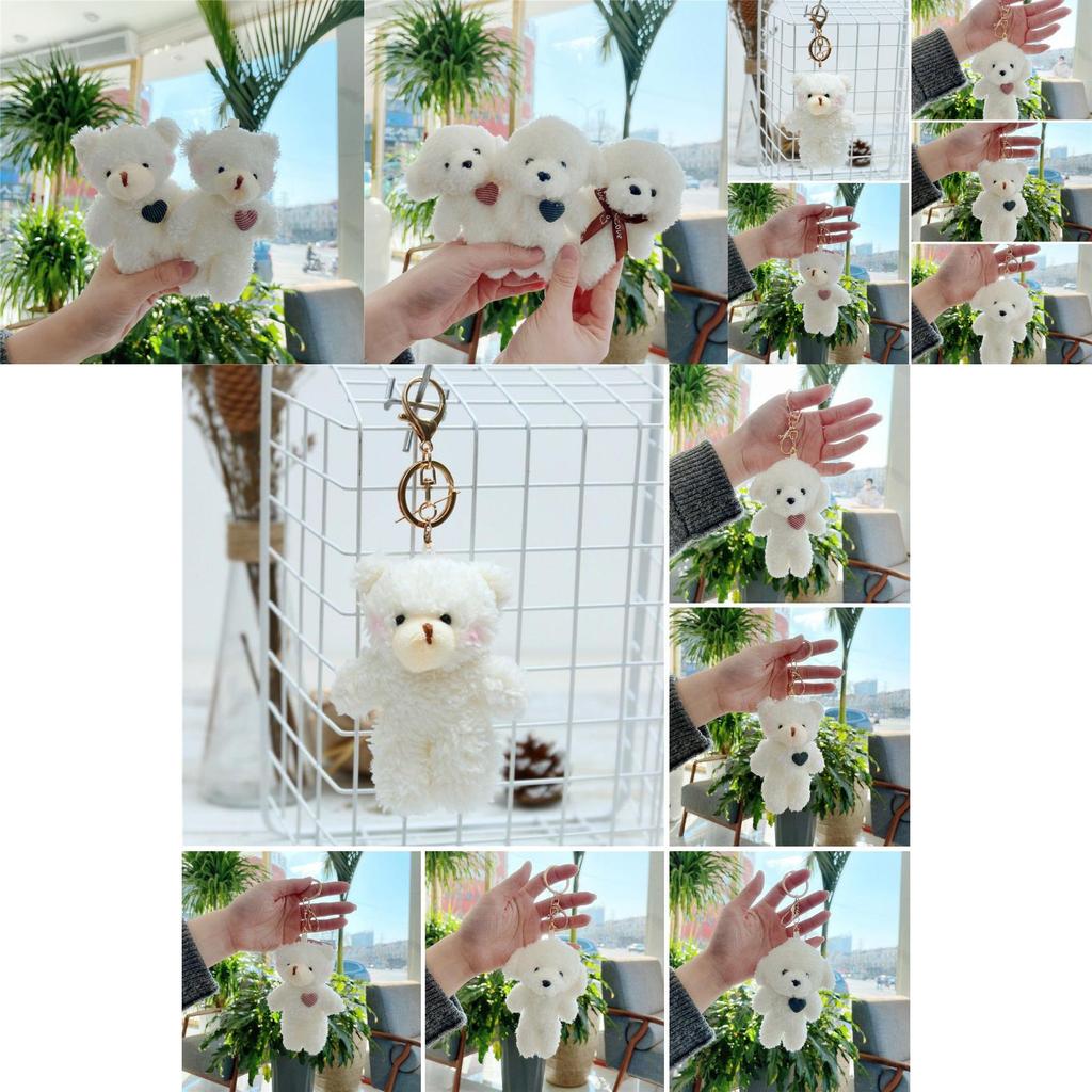 Soft And Comfortable Love Bear Dog Plush Doll Pendant Ideal For Parties And Festivals 11cm In Size