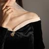 Elegant Tian She Freshwater Pearl Gourd Brooch Sweater Chain for Women - Perfect Valentine's Day Gift.