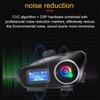 Motorcycle Intercom Helmet Headset BT5.3 500M Intercomunicador Moto FM Radio Music Share LCD Display Headphone For 2 Riders Q58-Max