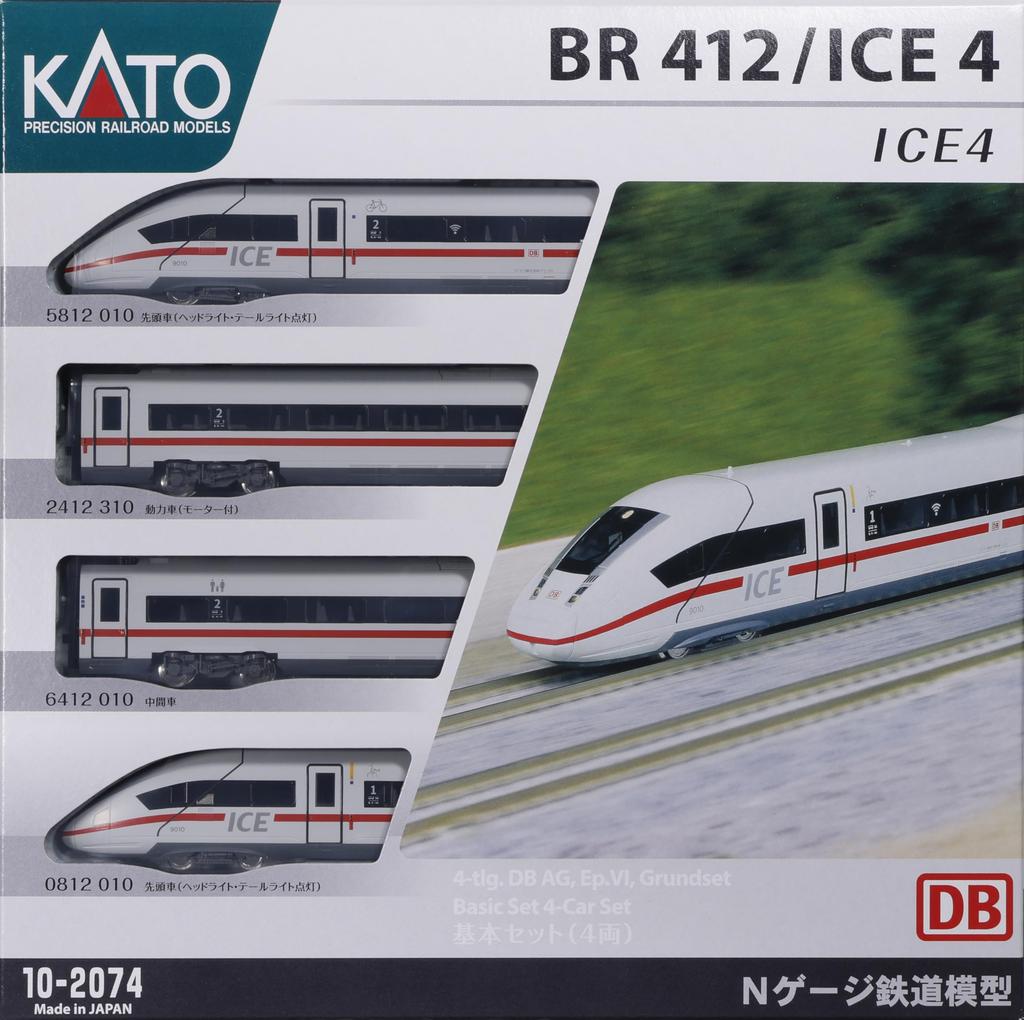 KATO N Gauge ICE4 Basic Model Set, 4-Car Train, 10-2074