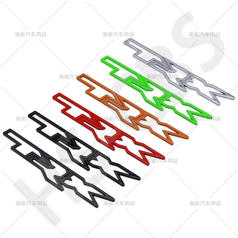 1Pcs 3D Metal TRX Letter Emblem Car Side Fender Decal TRX Logo Rear Trunk Badge Tailgate Stickers Accessories Car Styling