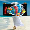 Personalized customized proof beach towel with SuperZings pattern - soft, absorbent,quick-drying,perfect swimming,camping&bathing