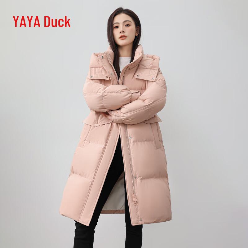 

YAYA 2024 Женский длинный пуховик с капюшоном длиной ниже колена M