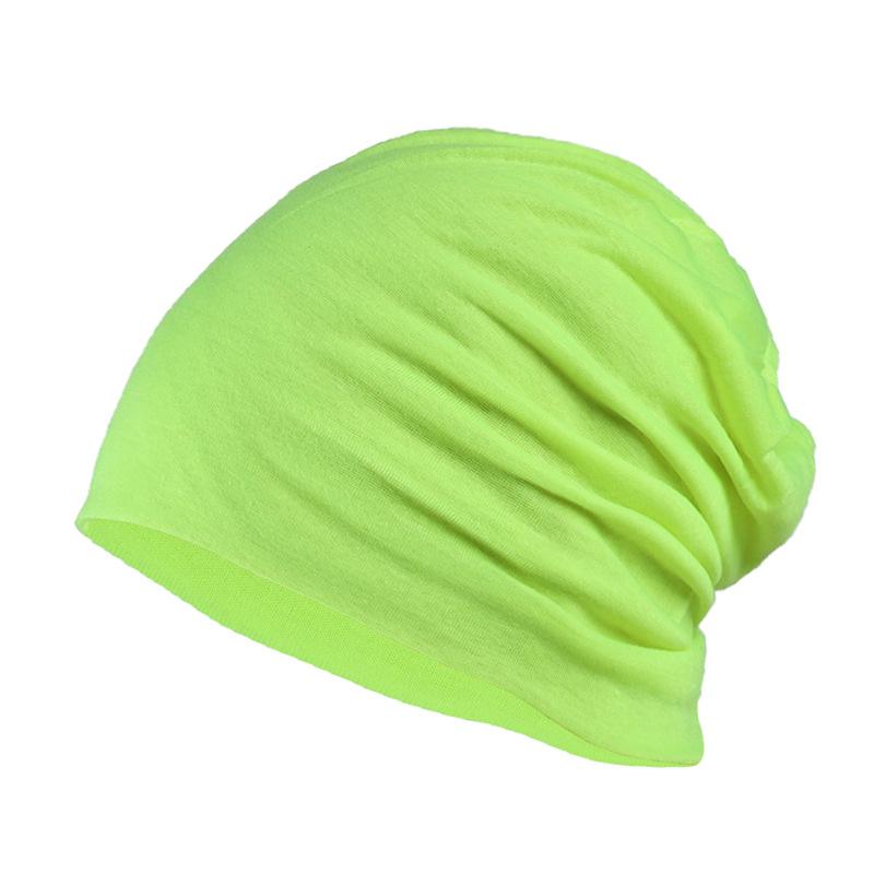 

Men Soild India Stretch Drawstring Hat Wool Knitting Hair Loss Head Scarf Wrap One Size