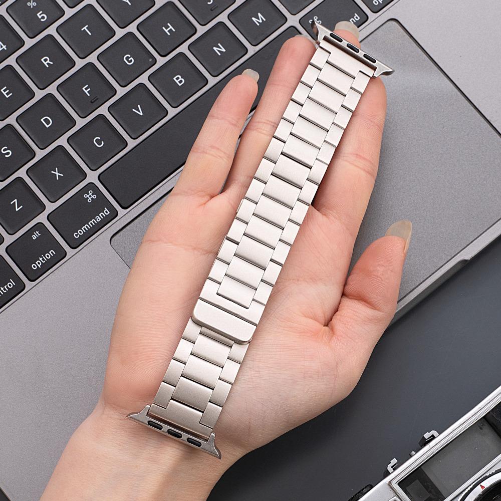 Stainless Steel Strap for Apple Watch Series 10 46mm 42mm Ultra 49mm 45mm 44mm 41mm Magnetic Watch Band for Iwatch 9 7 8 5 6 SE
