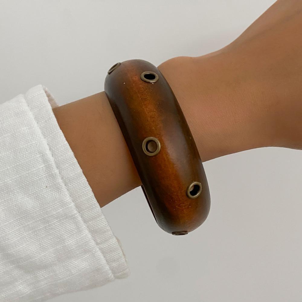 

Гипербола Манжеты Браслеты Необычные Массивные Пульсеры Панк Широкие Браслеты Женские Украшения коричневый