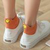 10 Pairs of Smiley Embroidered Ankle Socks Women's Fake Socks Set
