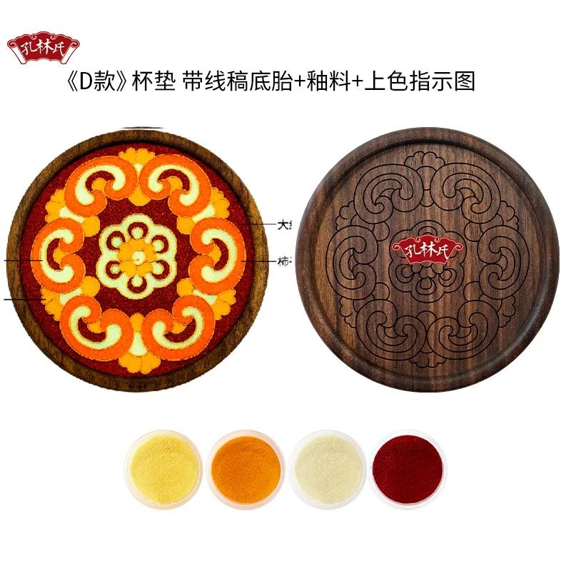 

Перегородчатая эмаль перегородчатая эмаль своими руками глазурь Материал Упаковка Подставка для чашки Чайный поднос Узор Дуньхуан Орех Тимбилдинг Ручная работа