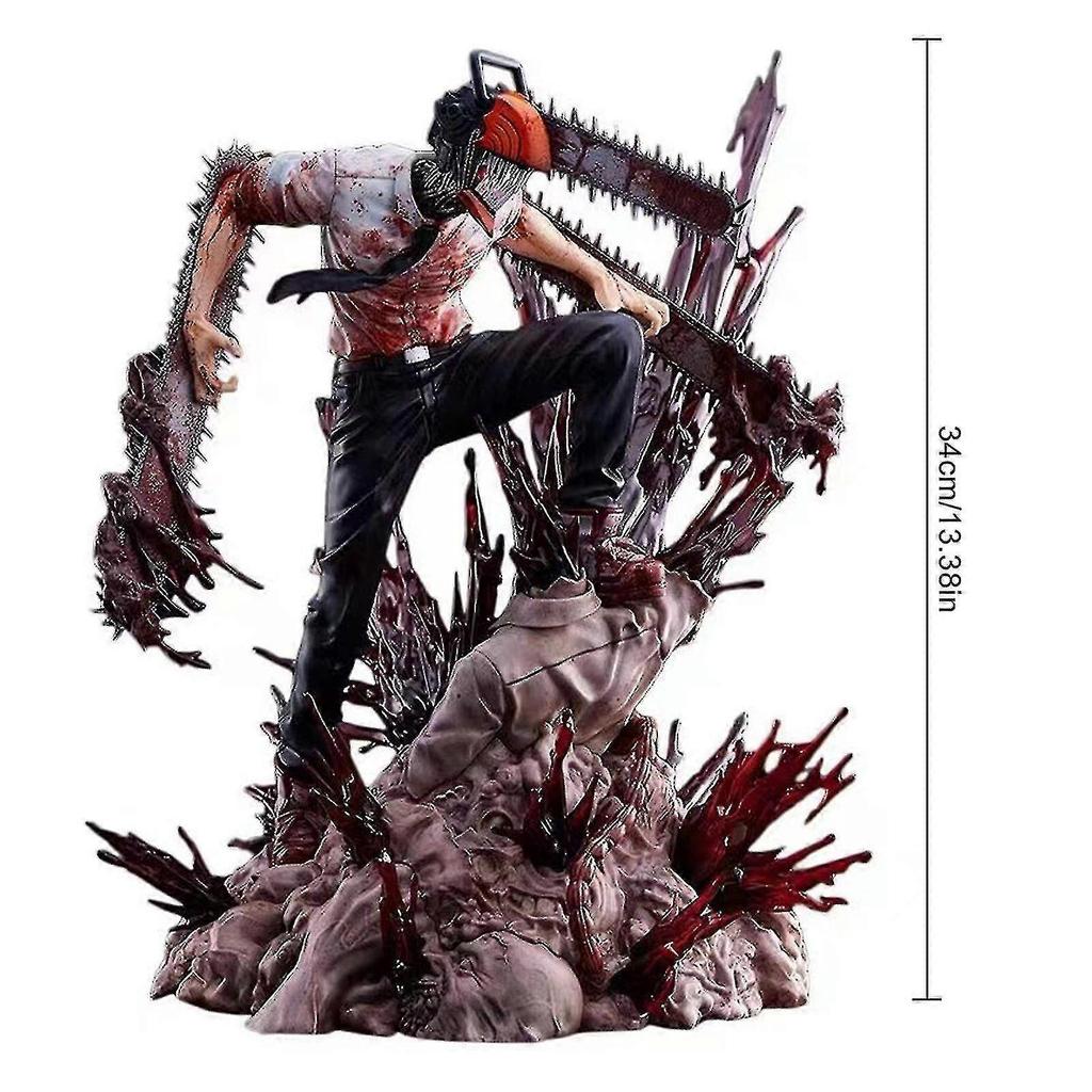 Chainsaw Man Denji Figurka Pvc Sochaanime Figurky Akční Figurka Model13.3inch