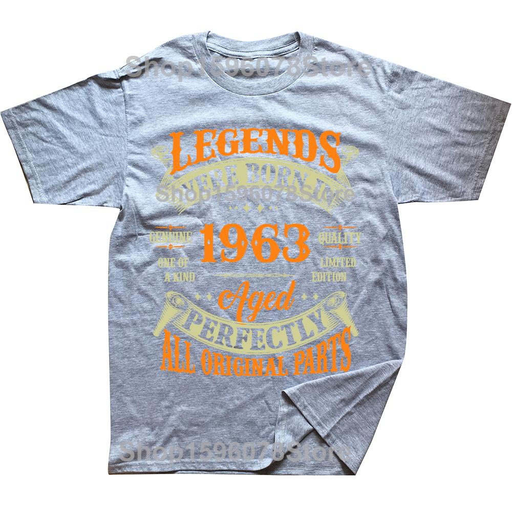 Birthday Vintage 1963 Old Gifts Vintage TShirts Summer Graphic Tshirt Streetwear Clothing Oversized Short Sleeve Tshirt