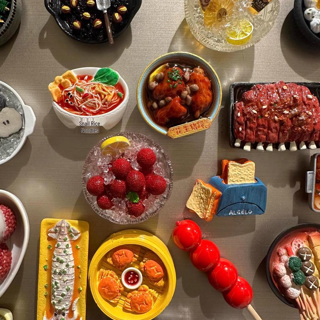 3D Stereoscopic Magnetic Food & Vegetable Fridge Magnets