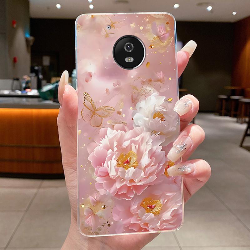 For Motorola Moto G5 Plus Case Clear Luxury Fashion Butterfly Flower Soft TPU Silicone Phone Cover for Motorola G5 Plus G5+ Case