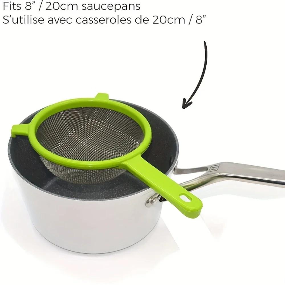 RV Kitchen Multi-Functional Mesh Filter with Handle for Tea Juice Flour Soy Milk And More Cooking Strainer