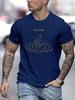 Mens I'm Fine T-Shirt Funny Meme Short Sleeve Crew Neck Casual Summer Tee Top