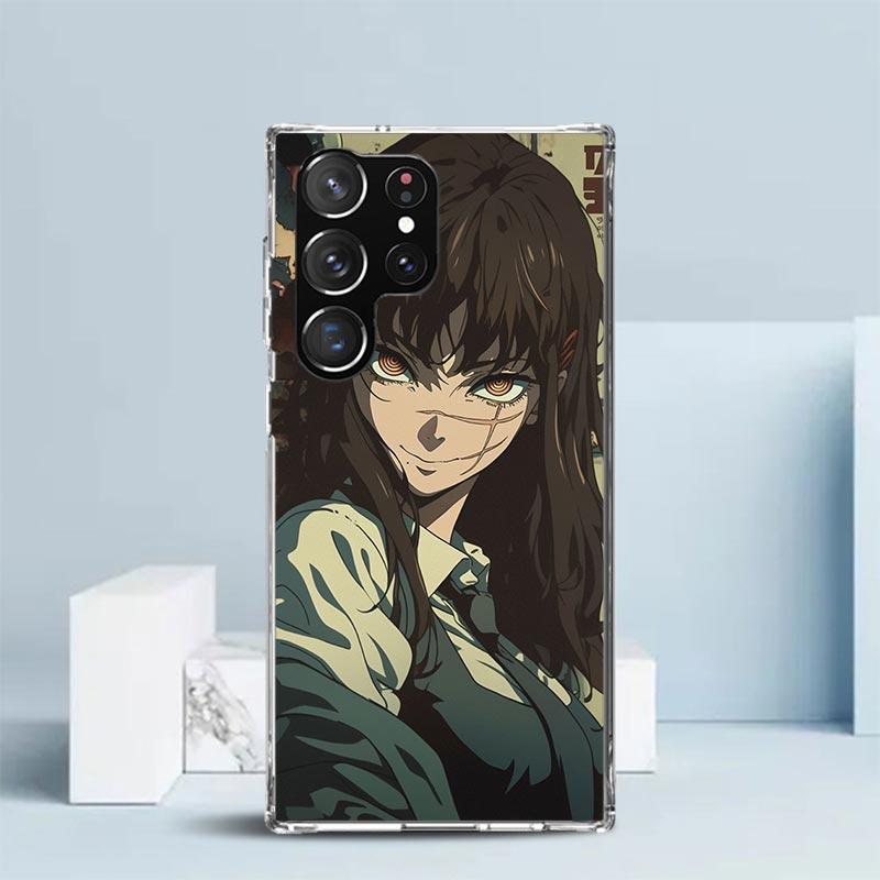 C-Kettensägenmanns Yoru Kriegsteufel Weiche Hülle für Samsung Galaxy S25 Edge S26 S24 S23 Ultra Handyhülle S22 S21 Plus S20 FE Druck Pat