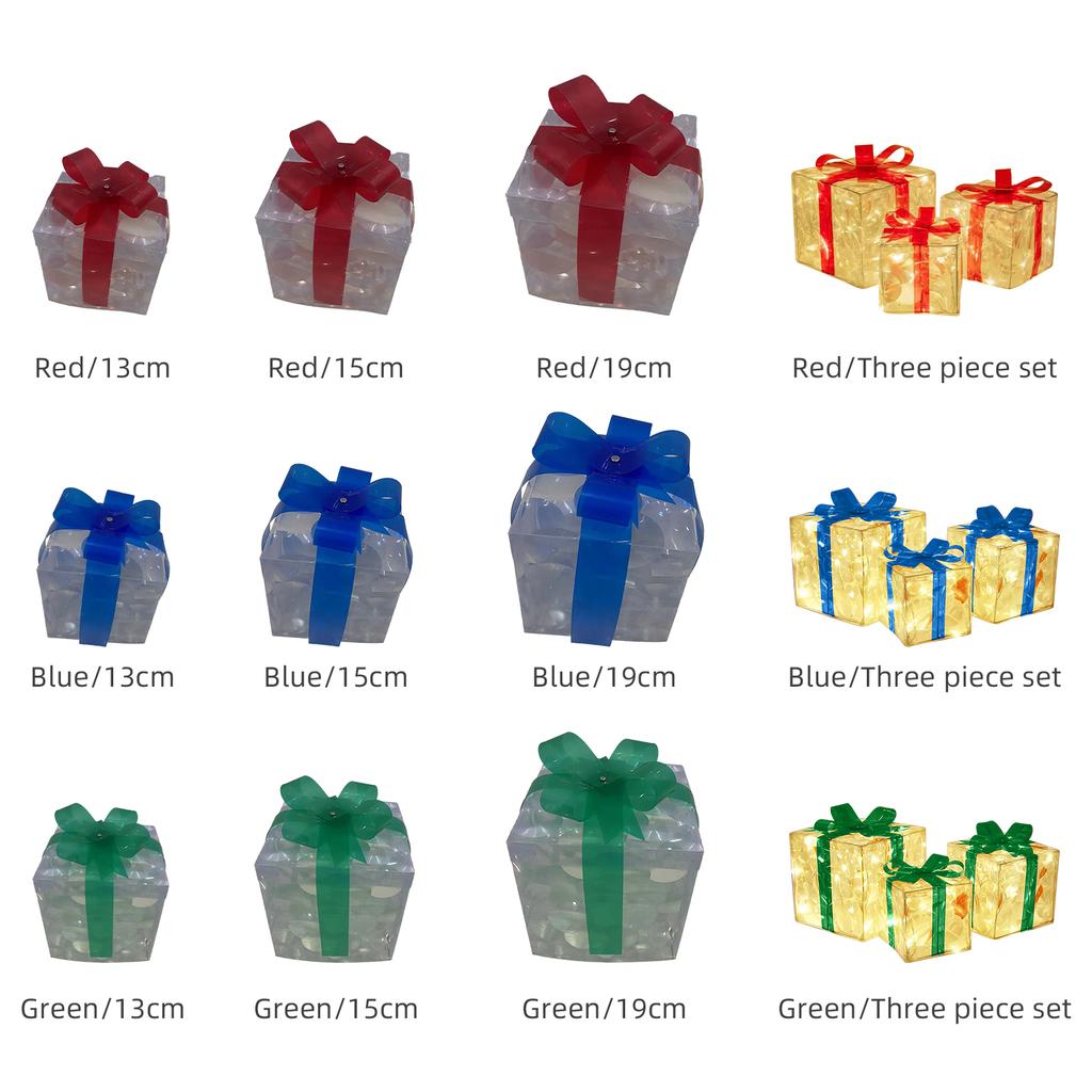 Lighted Present Boxes Elegant Romantic Light Up Present Boxes for Home Fireplace Yard Garden Wedding Party