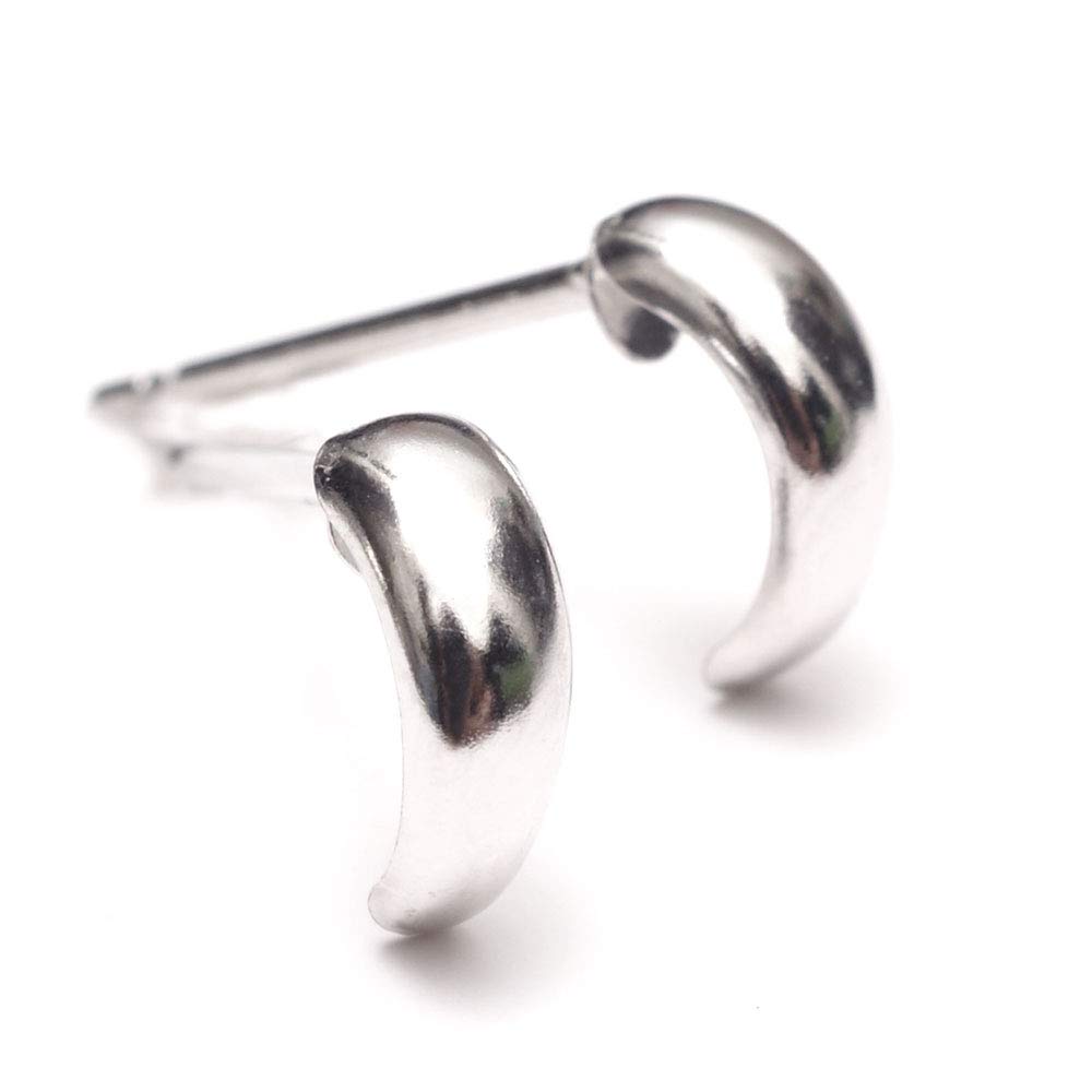 

ювелірні вироби Другий обруч товщина стержня довжина платина метал Pt900 силікон сережки A.UN, стиль, на, 0,8 мм~0,9 мм, 12 мм, Pt900, гіпоалергенні,