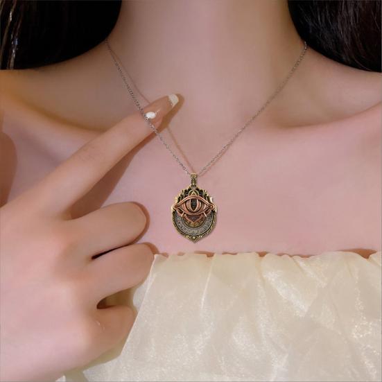 Collier Tarot Vision Pendentif Œil Voyant Collier Symbole Carte de Tarot
