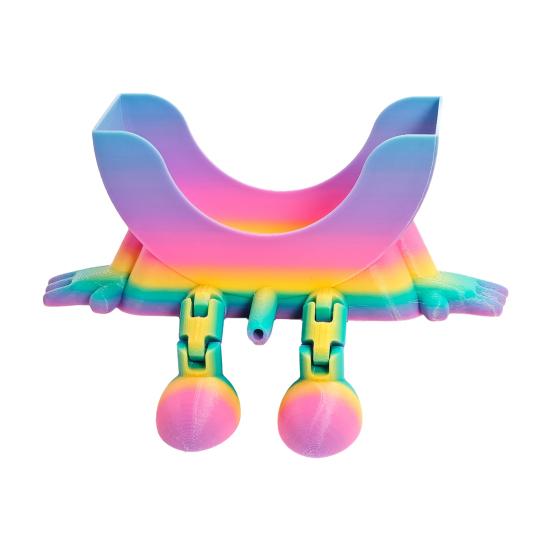 Funny Peeing Sponge Holder 3D Printed Round Sponge Stand with Drainage Countertop Sponge Holder for Kitchen Bathroom Sink