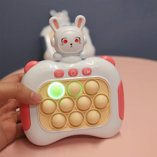 Push Bubble Game With Lanyard Light Up 4 Modes Handheld Funny Kids Adults