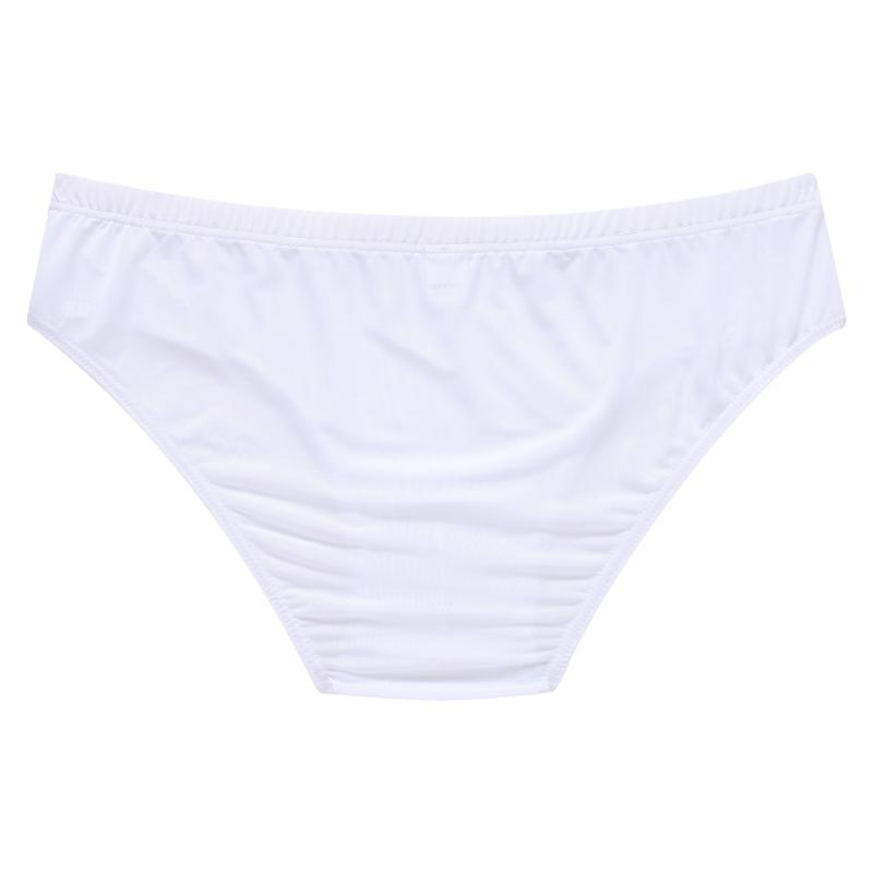 Men'S Briefs Sexy Ultra-Thin Transparent Panties Ultra-Thin Ice Silk Breathable Low Waist U Convex Pouch Lingerie Underpants