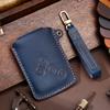 Leather Car Remote Key Fob Case Cover For Renault Captur Espace Clio Megane Koleos Kadjar Scenic 4