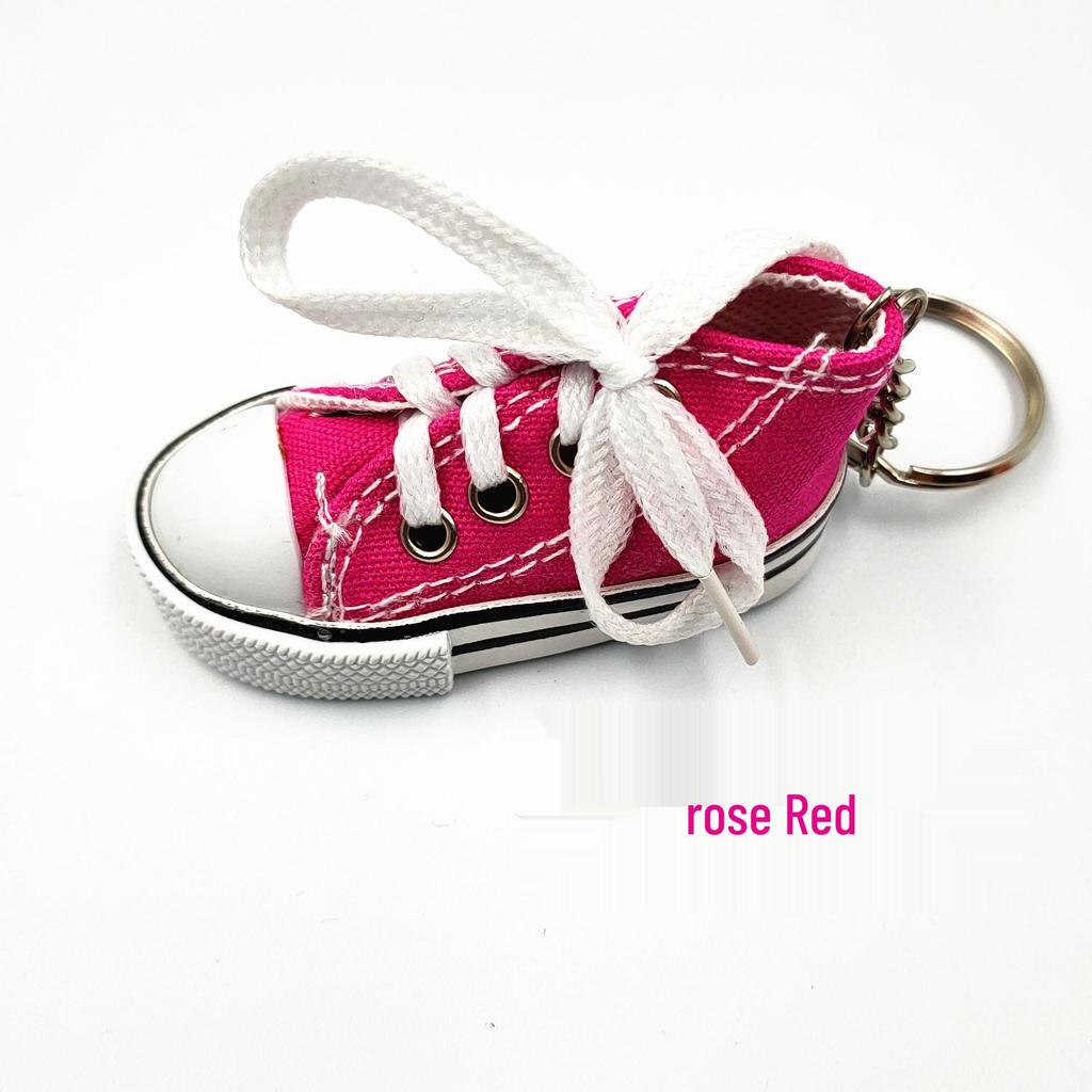 Mini Canvas Shoes Keychain Pendant - Sporty, Creative Gift Accessory