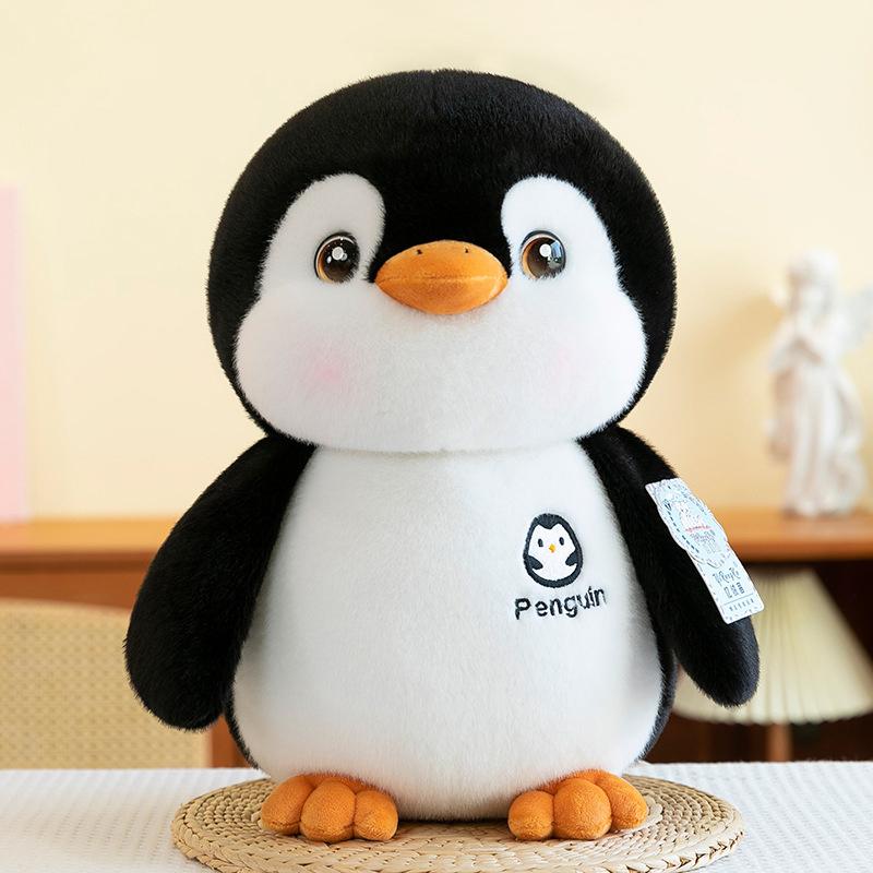 25/30/40Cm Soft Fat Penguin Plush Stuffed Toy Cute Black Penguin Fur Doll Toy Home Decoration Toy Children Birthday Gift