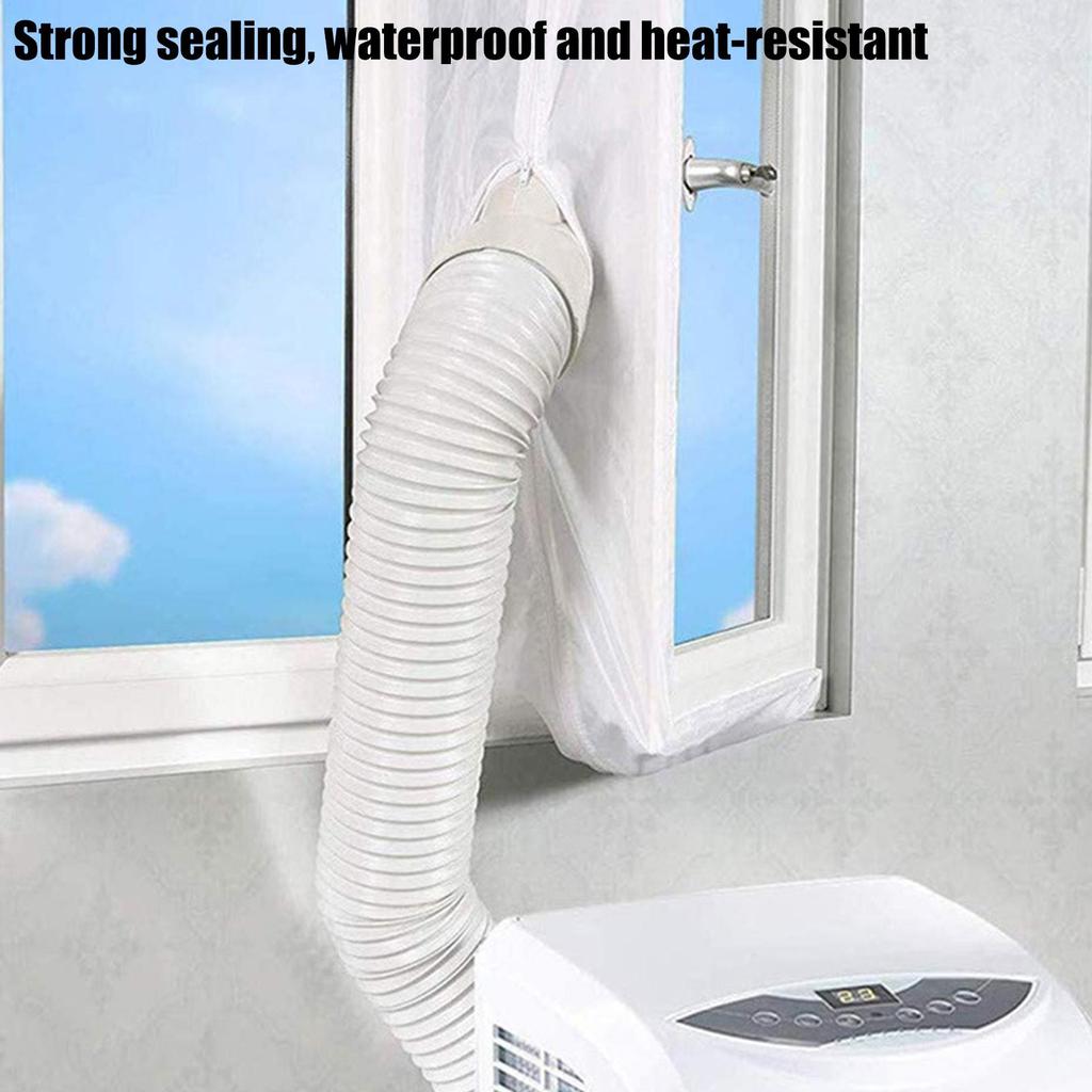 AC Window Seal No Drilling Window Air Conditioner Seal Kit Replacement Cloth Baffle Adhesive Cover To Reduce Draft For RV Garage