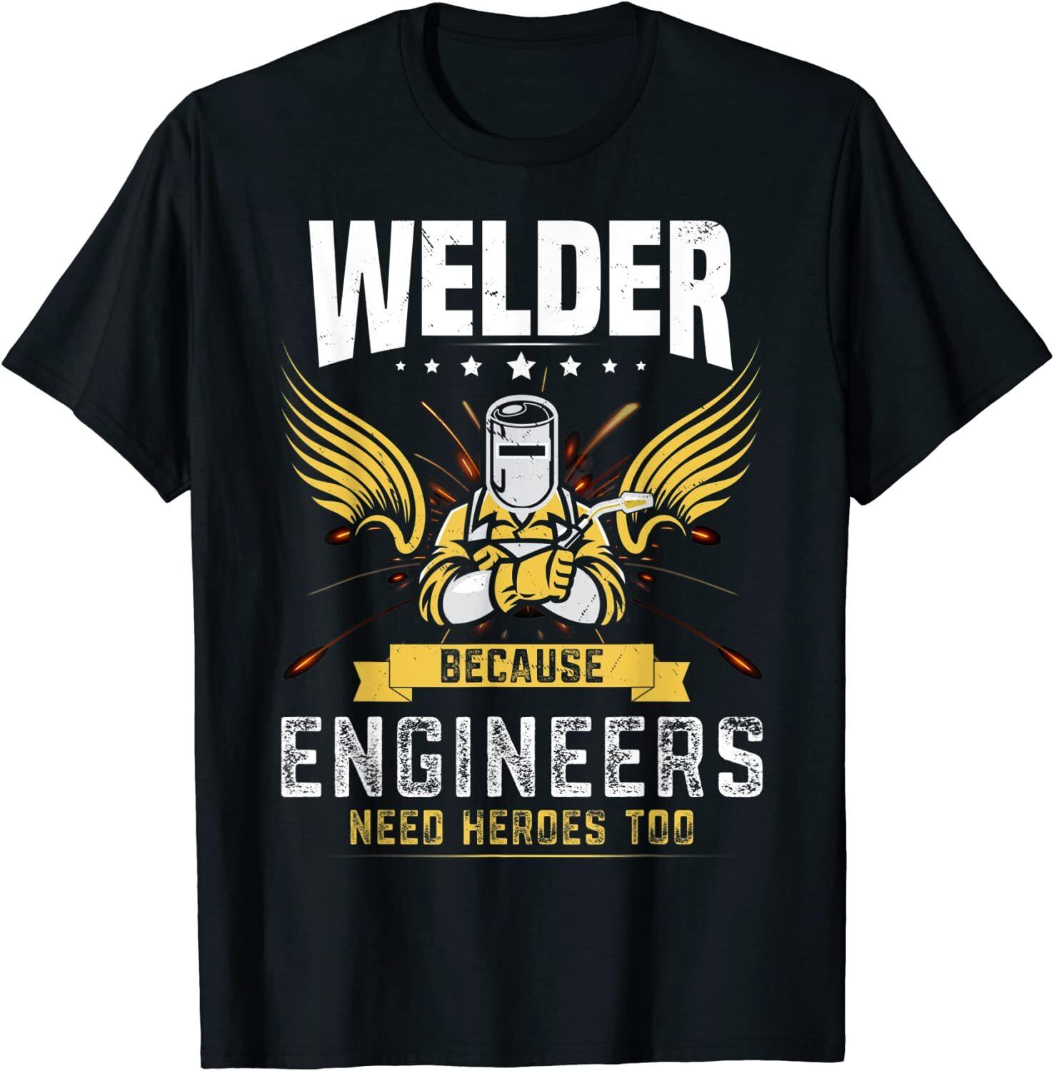 Funny Welder Hero Vintage Welding Gear Welder Design Unisex T-Shirt S разноцветный