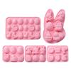 Ostern Schokolade Silikonform Backzubehör 3D Hase Silikonform Für Gummibärchen Cupcake Fudge Süßigkeiten Gelee Gebäck Eis DIY Werkzeug