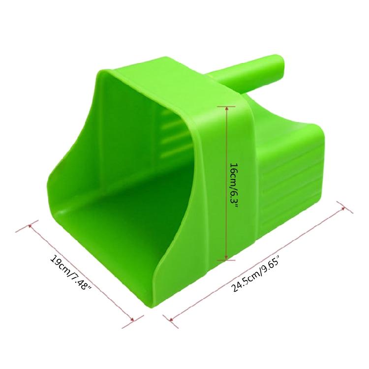 Plastic Feed Scoop Heavy Duty Handle Durable Ice Scooper for Food Service