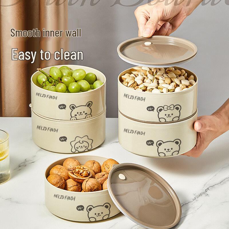 Changbaosen European Style Stackable Plastic Storage Boxes (3-Pack)