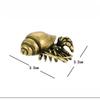 Vintage Messing Einsiedlerkrebs Figuren Meer Tier Statuen Desktop Ornamente Büro Dekorationen Handgemachte Handwerk Zubehör Geschenke