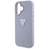 Hülle für iPhone 16 Guess Metall Logo Lila