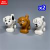 MOC Bricks Little Dog Series French Bulldog Husky Poodle Kennel Assembled Building Blocks Children's Toys Plastic Doll
