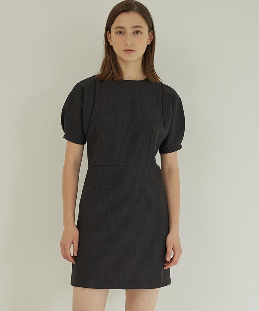 NONLOCAL Tweed Line Dress 2 Colors