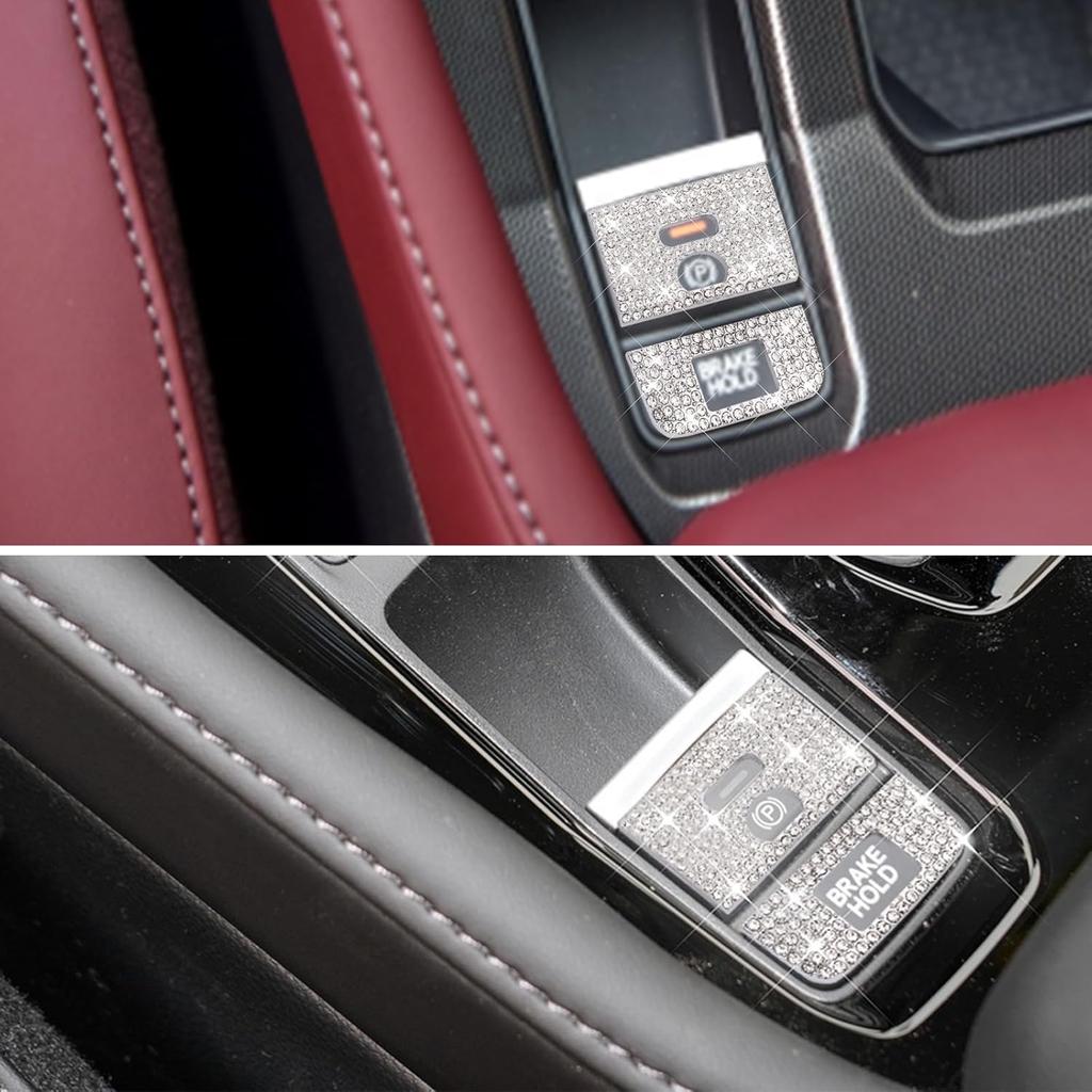 Bling Crystal Car Interior Accessories Sticker Fits for Honda Accord 2024-2025(Silver 8)