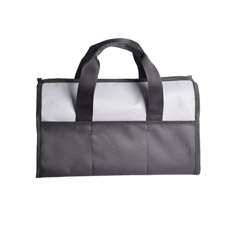 

Toolbox bag, multifunctional, multi-layer Oxford cloth for hardware tools, portable handheld storage bag for electrician maintenance gray