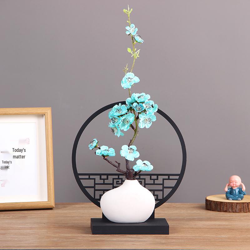Mini White Matte Ceramic Vase for Dried Flowers - Nordic Hydroponic Home Decoration