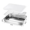 Stainless Steel Baking Pan with Cooling Rack For Kitchen Storage Solution