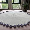 Finished Knitted Flower Blanket Crochet Rose Nap Blanket  For Girlfriend and Mom Gift