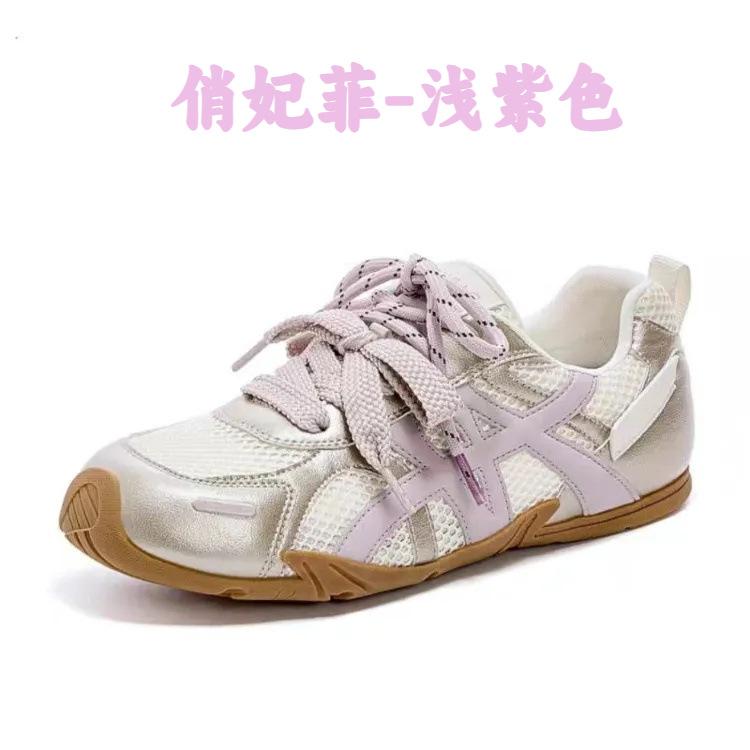 Thick-soled mesh breathable Forrest Gump shoes women's 2025 summer new retro German training shoes casual versatile sports dad shoes